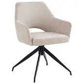 Fonq Gap Draaibare Eetkamerstoel - Beige / Zwart