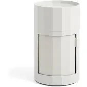 HAY Bijzettafel Facet Cabinet Incl. Feet And Castors High Misty Grey
