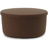Normann Copenhagen Hide storage poef brown large