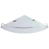Sapho Glazen Hoek Planchet Rumba 25x4.2x25 cm Chroom