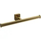 Hotbath Dubbele Toiletrolhouder Gal Geborsteld Messing PVD