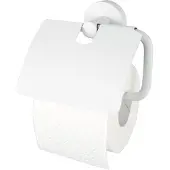 Haceka Kosmos toiletrolhouder met klep wit mat