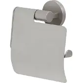 Tiger Noon - Wc rolhouder met klep - Toiletrolhouder - Zonder boren - Boren of lijmen - RVS geborsteld
