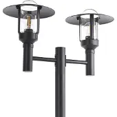 Beliani TIZU - Lantaarnpaal - Zwart - Aluminium/Glas