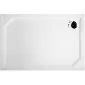 Sapho Douchebak gegoten marmer sara 110x75x3.5 cm rechthoek wit
