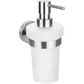Sapho Zeepdispenser X-Steel Hangend 230 ML Geborsteld RVS / Melkglas