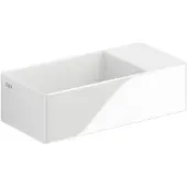 Clou New Flush 3 fontein met voorbewerkt kraangat wit keramiek
