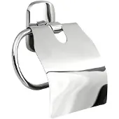 Aqualine Rumba toiletrolhouder met deksel, chroom