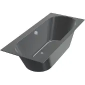 Xenz Ligbad Beterbad Madeira 160x75 cm Inclusief Badpoten Ebony