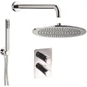 Sanimex Inbouw regendouche set giulini thermostatisch mat zwart
