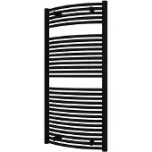 Boss & Wessing Designradiator bws odro gebogen met zijaansluiting 119,6x58,5 cm 804 watt zwart