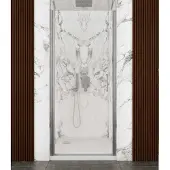 Lacus Nisdeur giglio evo 1 klapdeur 100x200 cm helder glas chroom