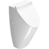 GSI Community Urinoir met achterinlaat met deksel gaten, randloos, 31x65cm, wit ExtraGlaze