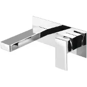 Sapho Wastafelmengkraan inbouw latus 1-hendel uitloop recht 16.5 cm chroom