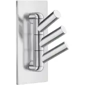 Smedbo Drievoudige Draaibaar Haak 4.5x9 cm Geborsteld Edelstaal
