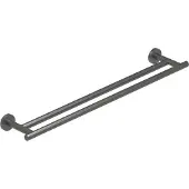 Ivy Aia Handdoekrek Dubbel Wandmodel 60 cm Geborsteld Metal Black PVD