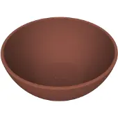 Arcqua Waskom prince opbouw 38x14 cm rond mat terracotta
