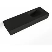 Mondiaz lex urban vrijhangende solid surface wastafel 90 cm. Positie wasbak rechts
