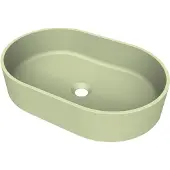 Arcqua case opbouw waskom ovaal 55x36 mat pastel groen