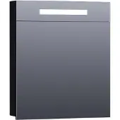 Sanitop Spiegelkast 2.0 Exclusive Line 60cm Linksdraaiend Mat Zwart