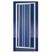 Plieger Economy schuifdeur 3 delig acryl 90x185cm (afstelbaar van 88 tot 94cm breed) wit profiel