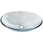 Sapho Beauty Pure Glazen opbouwwastafel, 52x37,5cm, helder glas
