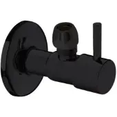 Best design Hoekstopkraan solara met rozet 1/2x10 mm mat zwart