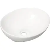 Wiesbaden Barco waskom 40x33x14.5cm zonder overloop keramiek wit
