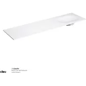 Clou Hammock wastafelblad, enkele waskom 180cm, aluite