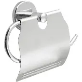 Aqualine Samba toiletrolhouder met deksel, chroom