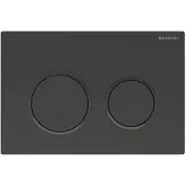 Geberit Drukplaat Omega 20 voor 2-toets Spoeling Zwarte Ringen Mat Zwart