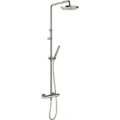 Hotbath Ace SDS11 Thermostatische Stortdoucheset - Geborsteld Nikkel - Messing - Kranen, Douchekranen, Douchesets, Opbouw Douchesets, Stortdouches - Kranen, Douchekranen, Douchesets, Opbouw