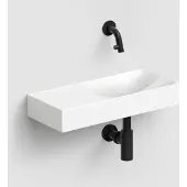 Clou Fonteinset vale incl. Toebehoren 7x45 cm mat wit