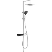 Schutte Blueperl regendoucheset met shampoo houder chroom