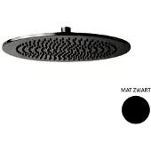 Sanimex Hoofddouche giulini rond 25 cm mat zwart