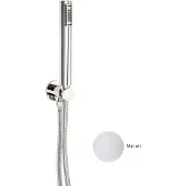 Sanimex Handdoucheset giulini met ophanghaak en doucheslang mat wit