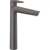 Hansgrohe Wastafelmengkraan talis e 240 eengreeps zonder afvoer geborsteld zwart chroom