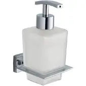 Sapho Zeepdispenser Apollo Hangend 15.6x8 cm Melkglas / Chroom