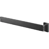 Haceka Handdoekhouder Edge Enkel Draaibaar 39 cm Geborsteld Grafiet