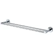 Haceka Kosmos dubbele handdoekhouder 80cm chroom