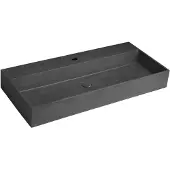 Sapho Wastafel quadrado 96x44 cm zwart