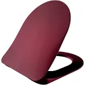Boss & Wessing Toiletzitting BWS Met Inox Scharnieren Softclose Berry Bordeaux