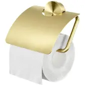 Geesa Toiletrolhouder met klep Opal Goud geborsteld