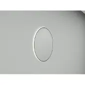 Wiesbaden Novi spiegel rond met LED, dimbaar 80 cm mat zwart