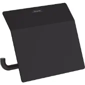 Hansgrohe AddStoris wc-rolhouder met klep zwart mat