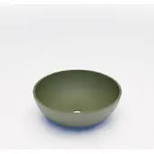 Boss & Wessing Waskom bws dorn 40x40x15 cm rond solid olijf groen mat
