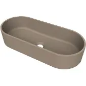Arcqua case opbouw waskom ovaal 60x26 mat truffel