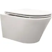 Boss & Wessing BWS Wandcloset Vesta Rimless Diepspoel Inclusief Flatline Zitting Wit