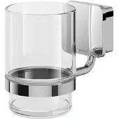 Geesa Glashouder Topaz Met Drinkglas Chroom