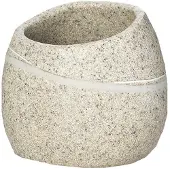 Sapho Tandenborstelhouder Little Rock Vrijstaand 8.9x8.3x7.7 cm Polyresin Beige
